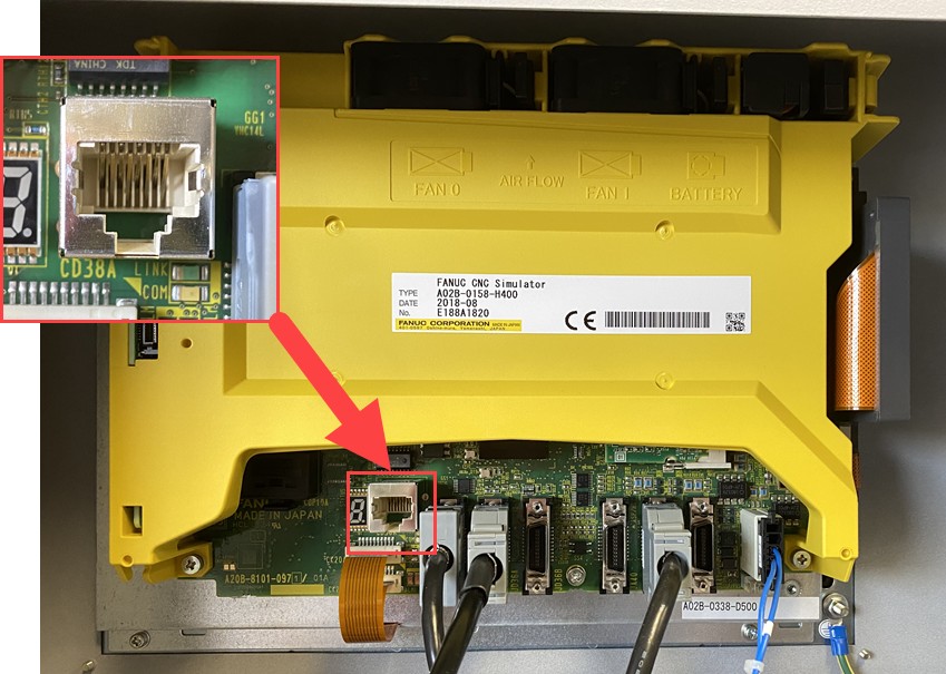 FANUC Ethernet Port - LCD Mounted Control