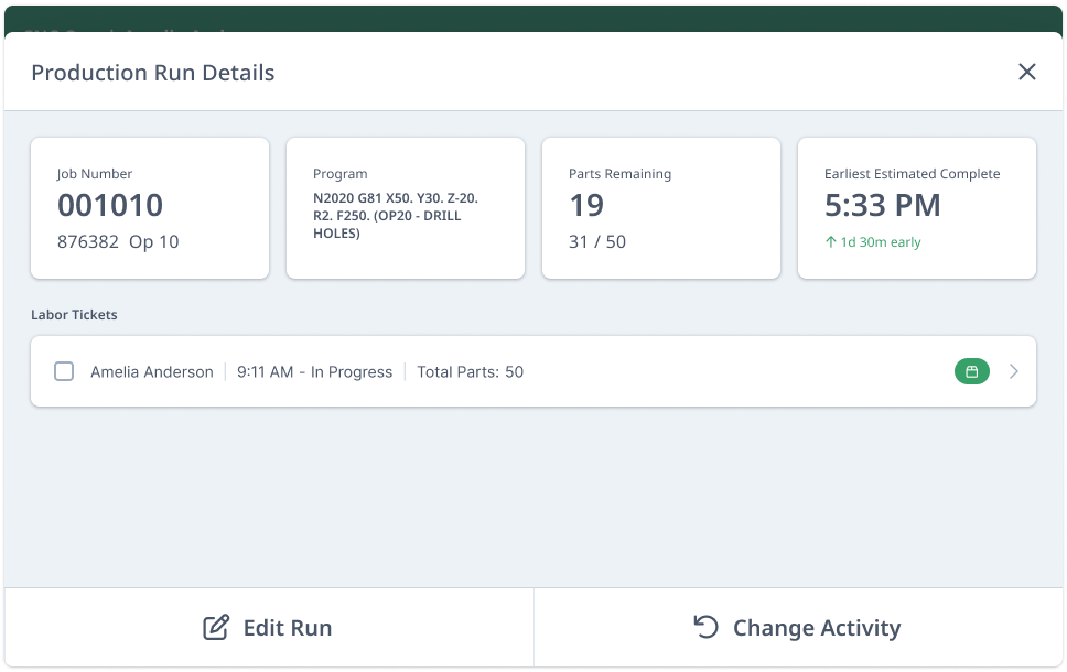 Switching activities within a mode