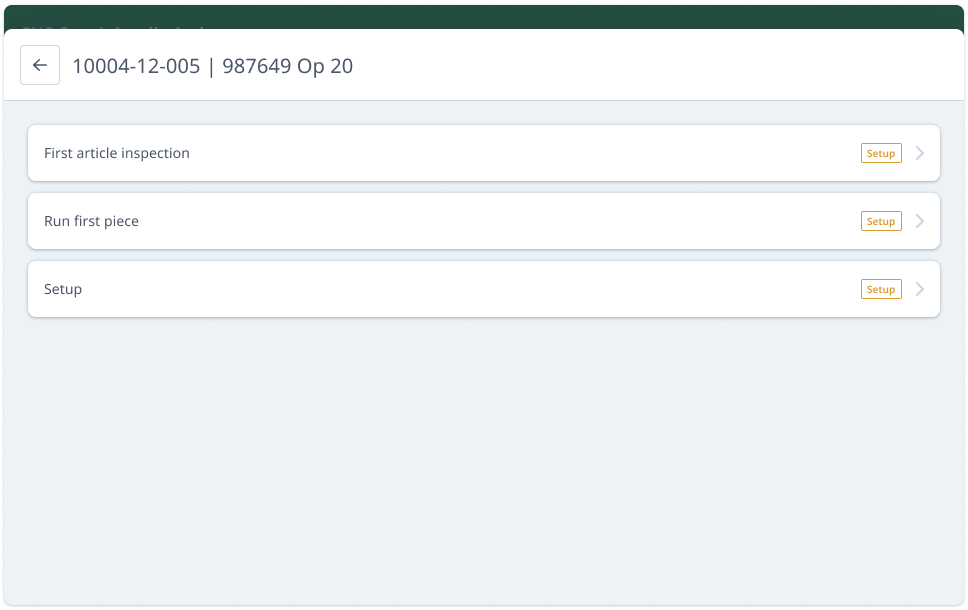 Selecting a custom setup activity