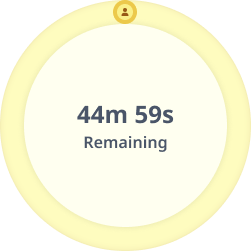 Setup timer at start — full time remaining